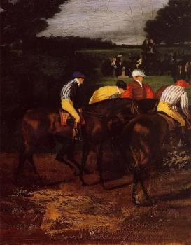 埃德加 德加 Jockeys at Epsom 埃德加 德加 Jockeys at Epsom
